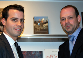 Heriberto Ar&uacute;jo y Juan Pablo Cardenal autores de La silenciosa conquista china