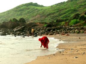 El sari en la playa 